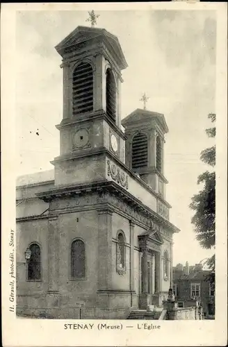 Ak Stenay Lorraine Maas, Kirche