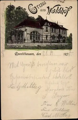 Ak Spechthausen Eberswalde im Kreis Barnim, Gasthaus Waldhof
