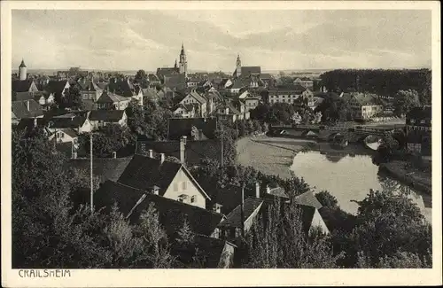 Ak Crailsheim in Württemberg, Totale