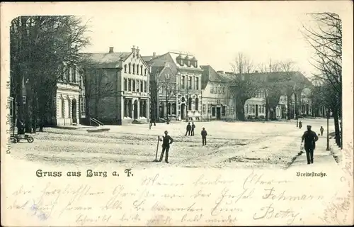 Ak Burg auf der Insel Fehmarn, Breitestraße