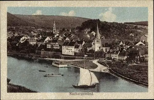 Ak Neckargemünd am Neckar, Panorama