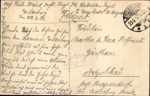 Ak Eilenburg an der Mulde, Infanterie Kaserne, Offiziers Kasino