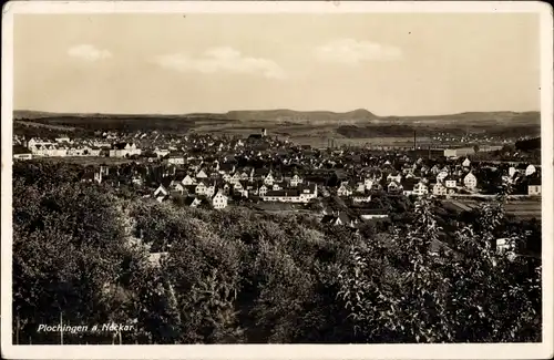 Ak Plochingen am Neckar, Ortsansicht, Panorama