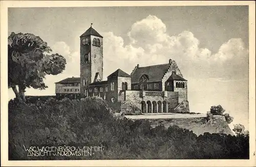 Ak Weinheim an der Bergstraße Baden, W.S.C. Wachenburg, Einweihung Ehrenhalle Pfingsten 1928