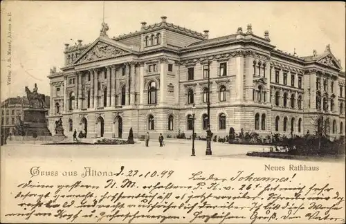 Ak Hamburg Altona, Neues Rathaus