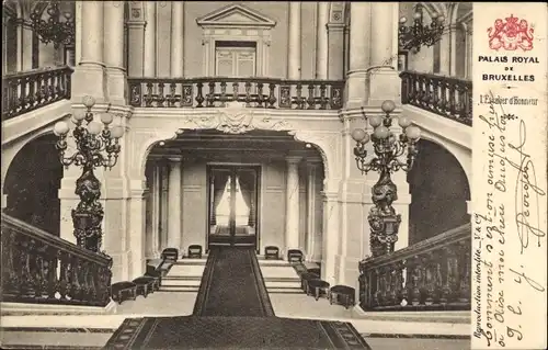 Ak Bruxelles Brüssel, Palais Royal, L'Escalier d'Honneur