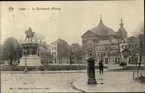 Ak Liège Lüttich Wallonien, Boulevard d'Avroy