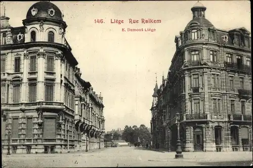 Ak Liège Lüttich Wallonien, Rue Raikem