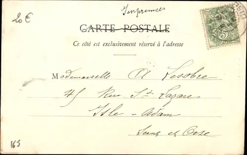 Ak Creil-Oise, Bahnhof