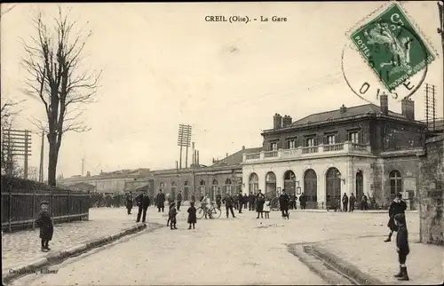 Ak Creil-Oise, Bahnhof