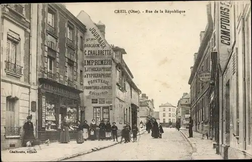 Ak Creil-Oise, Rue de la République