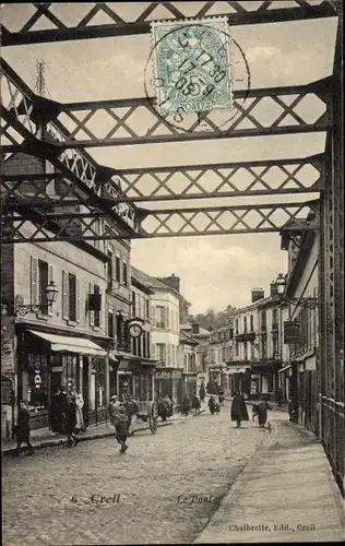 Ak Creil Oise, Le Pont