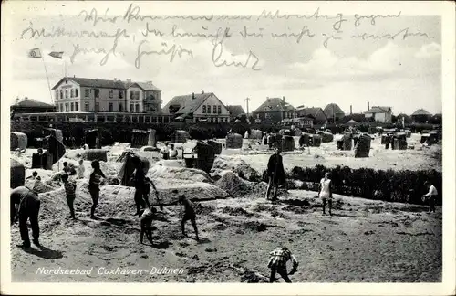 Ak Nordseebad Duhnen Cuxhaven, Strandleben