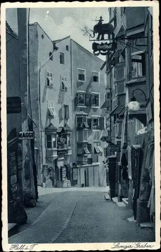 Ak Hall in Tirol, Langer Graben