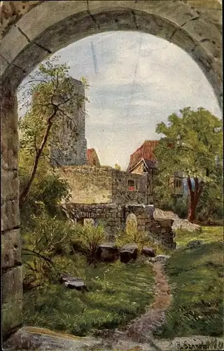 Künstler Ak Schnee, H., Salzburg, Kaiserpfalz