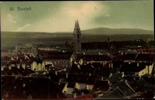 Ak Wiener Neustadt in Niederösterreich, Totalansicht
