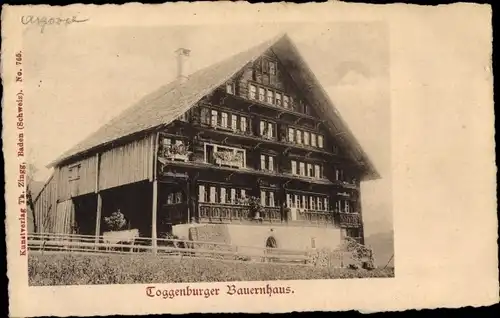 Ak Toggenburg Kanton St Gallen, Bauernhaus