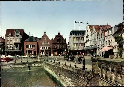 Ak Husum in Nordfriesland, Hafen