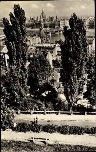 Ak Budapest Ungarn, Gesamtansicht