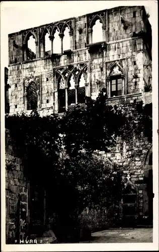 Ak Hvar Kroatien, Gebäude, Ruine