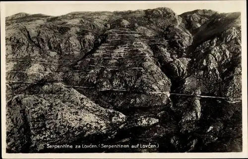 Ak Lovćen Lovtchen Montenegro, Serpentinen, Gebirge