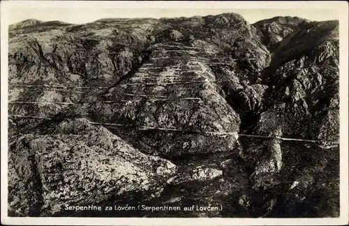 Ak Lovćen Lovtchen Montenegro, Serpentinen, Gebirge
