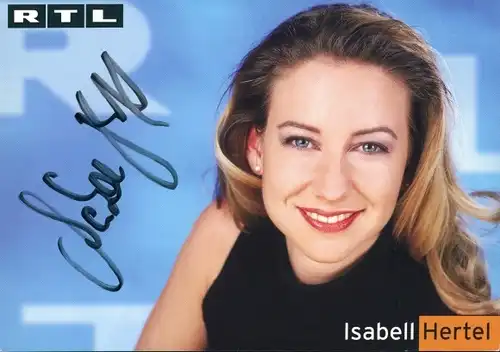 Ak Schauspielerin Isabell Hertel, Unter uns, RTL, Portrait, Autogramm