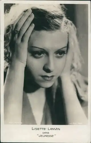 Ak Schauspielerin Lisette Lanvin, Portrait, Film Jeunesse