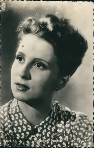 Ak Schauspielerin Jacqueline Pore, Portrait