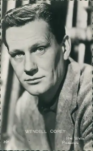 Ak Schauspieler Wendell Corey, Portrait