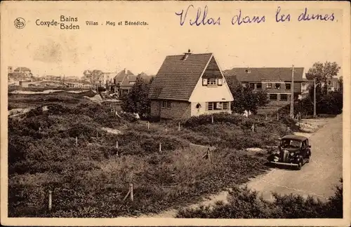 Ak Koksijde Coxyde Bains Westflandern, Villas, Meg et Benedicta