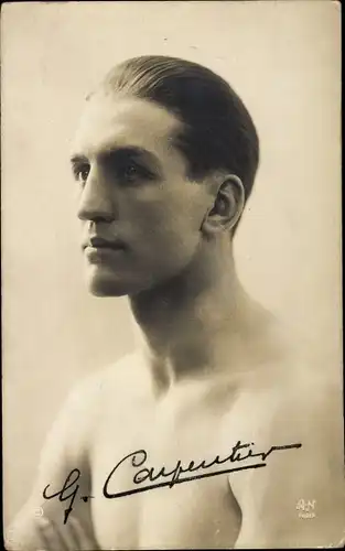 Ak Französischer Boxer Georges Carpentier, Portrait