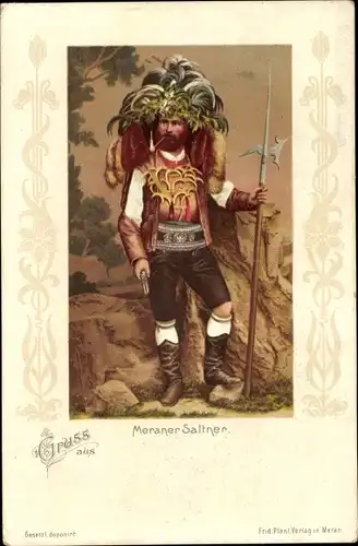 Ak Meran Merano Südtirol, Saltner, Tracht