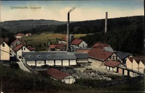 Ak Höhr Grenzhausen im Westerwald, Farbwerke