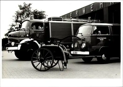 Foto Auto, VW T 2, Feuerwehrfahrzeuge, Löschfahrzeug