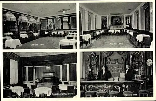 Ak Dresden Zentrum Altstadt, Tanz-Palais Rokoko, Innenansicht, Sedanstraße 7