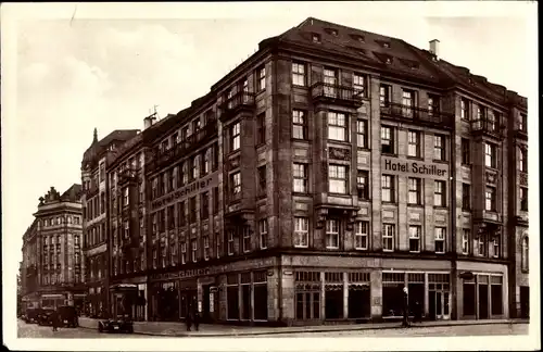 Ak Dresden Zentrum Altstadt, Hotel Schillerr, Sidonienstraße 8