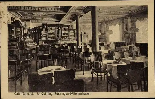 Ak Rüstringen Wilhelmshaven in Niedersachsen, Café Monopol