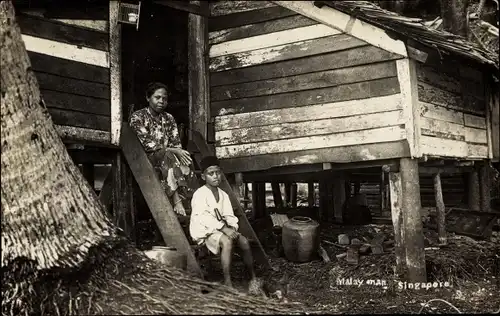 Foto Ak Singapore Singapur, Malay man
