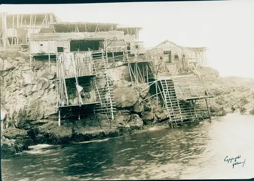 Foto Logy Bay Newfoundland Neufundland Kanada, Landungsstelle, Fischerhäuser
