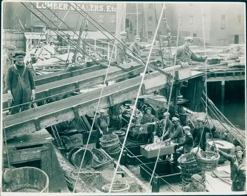 Foto Halifax Nova Scotia Kanada, Fischer, Fangkörbe, Lumber Dealers