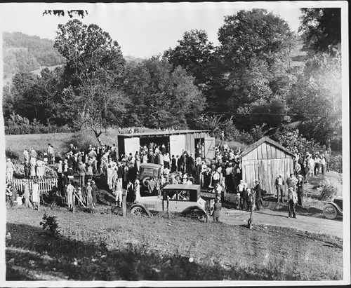 Foto Clarksburg West Virginia USA, Garage von Mörder Harry F. Powers, 1931