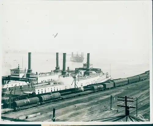 Foto Martinez San Francisco Kalifornien USA, Eisenbahnfährschiff Solano, letzte Reise, 1930