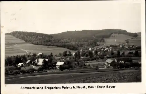 Foto Ak Polenz Neustadt Sächs. Schweiz, Panorama, Gaststätte Erbgericht