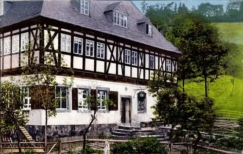 Ak Frohnau Annaberg Buchholz Erzgebirge, Frohnauer Hammer, Wohnhaus