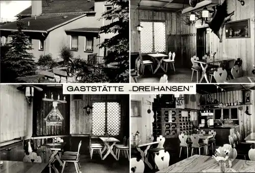 Ak Lößnitz im Erzgebirge, Gaststätte Dreihansen