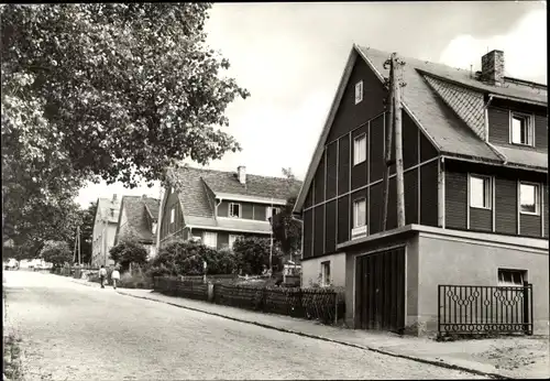 Ak Antonshöhe Antonsthal Breitenbrunn im Erzgebirge, Straße, Wohnhäuser