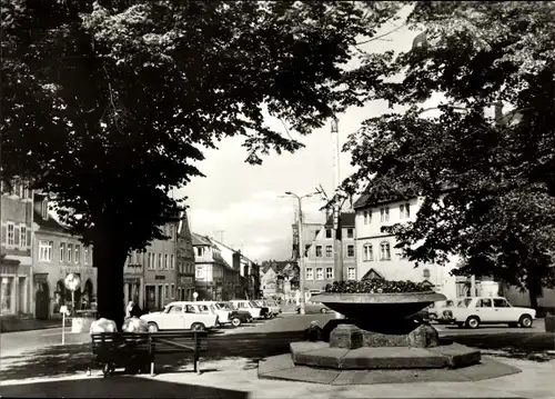 Ak Eisenberg in Thüringen, Marktplatz, Autos