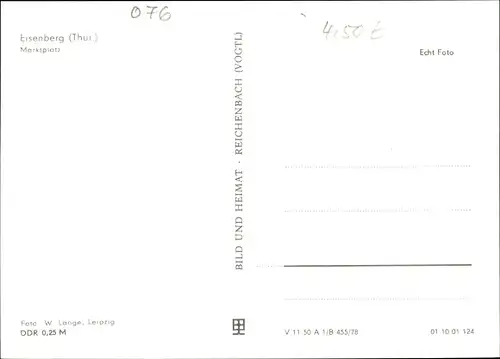 Ak Eisenberg in Thüringen, Marktplatz, Autos