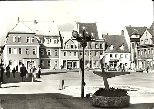 Ak Borna in Sachsen, Marktplatz, Passanten